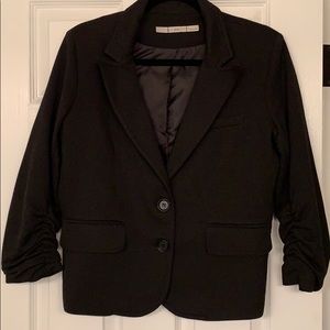 Gibson 3/4 Sleeve Knit Blazer Black